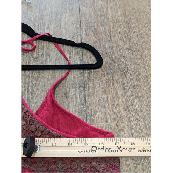 Earthbound Trading Dress Womens Medium Maroon Sleeveless Crochet Strappy Halter - Picture 6 of 10